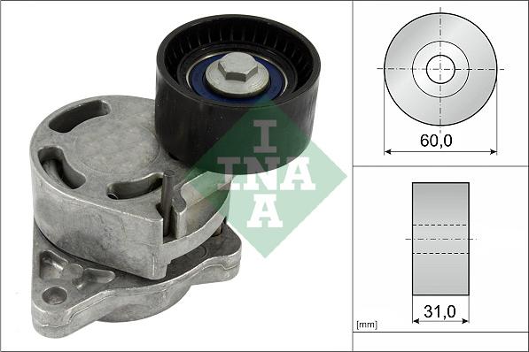 INA 534 0317 10 - Belt Tensioner, v-ribbed belt parts5.com