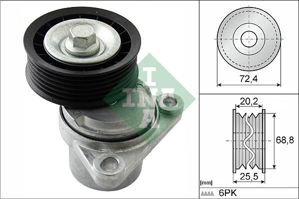 INA 534 0326 10 - Tensor de correa, correa poli V parts5.com