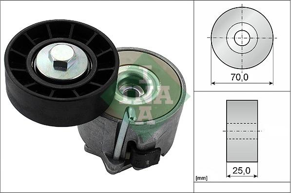 INA 534 0280 10 - Intinzator curea, curea distributie parts5.com