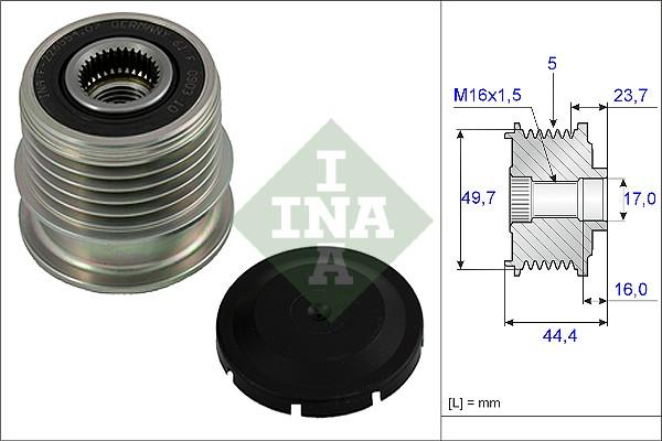 INA 535 0011 10 - Alternatör kasnağı parts5.com