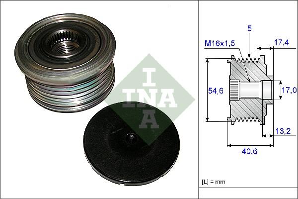 INA 535 0109 10 - Alternatör kasnağı parts5.com