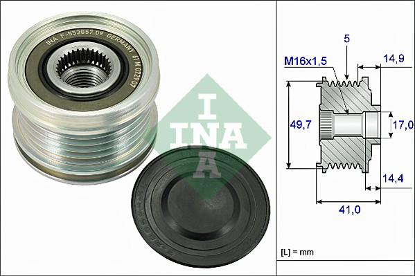 INA 535 0101 10 - Remenica alternátora parts5.com