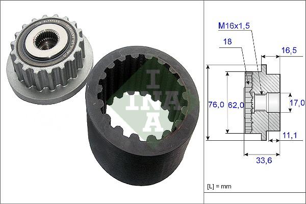 INA 535 0186 10 - Flexible Coupling Sleeve Kit parts5.com