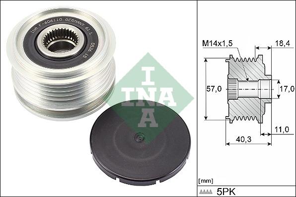 INA 535 0295 10 - Jermenica, alternator parts5.com