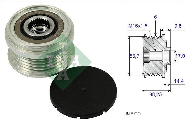 INA 535 0242 10 - Remenica alternátora parts5.com