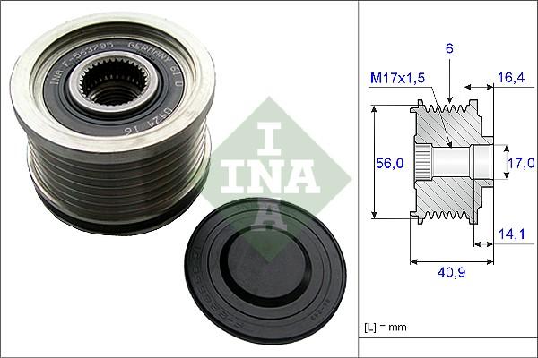 INA 535 0213 10 - Ремъчна шайба, генератор parts5.com