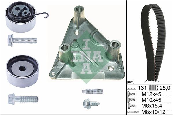 INA 530 0492 10 - Triger kayışı seti parts5.com