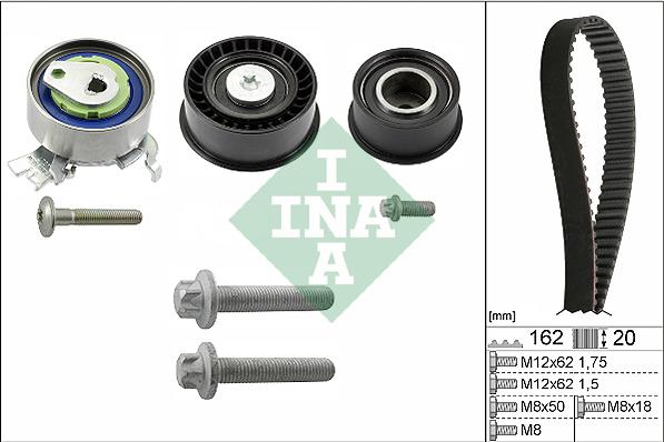 INA 530 0443 10 - Sada ozubeného remeňa parts5.com