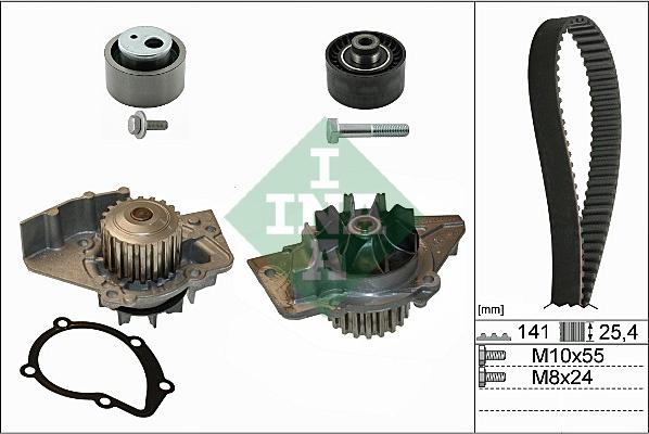 INA 530 0470 30 - Veepump + hammasrihmakomplekt parts5.com