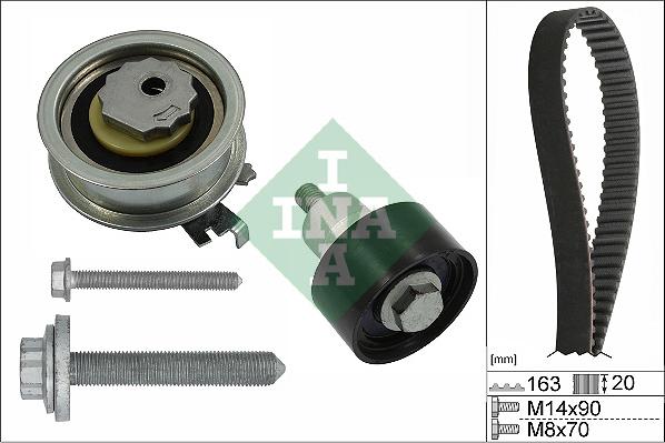 INA 530 0592 11 - Sada rozvodového řemene parts5.com