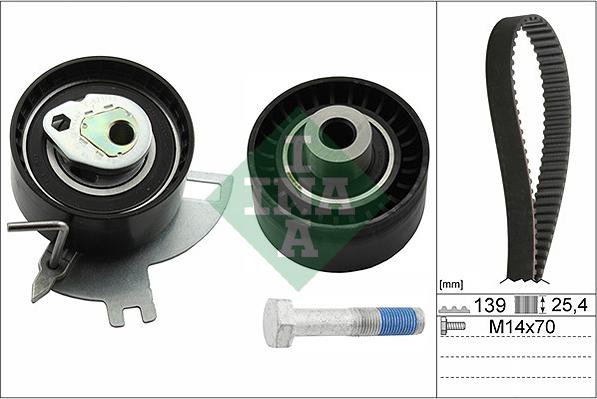 INA 530 0691 10 - Zestaw paska rozrządu parts5.com