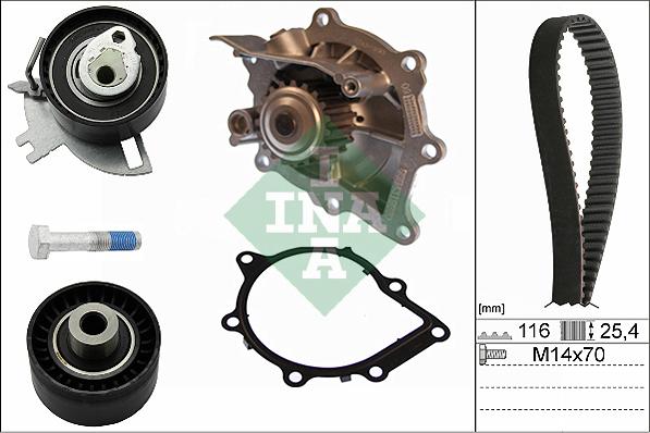 INA 530 0691 30 - Set pompa apa + curea dintata parts5.com