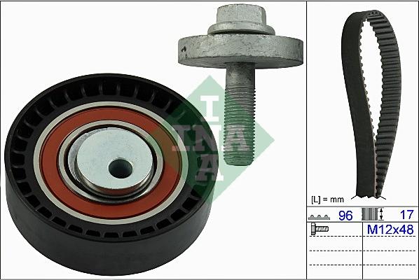 INA 530 0604 10 - Zestaw paska rozrządu parts5.com