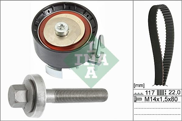 INA 530 0605 10 - Комплект ремня ГРМ parts5.com