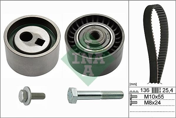 INA 530 0095 10 - Zestaw paska rozrządu parts5.com