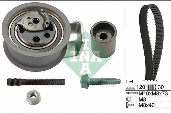 INA 530 0091 10 - Комплект ремня ГРМ parts5.com