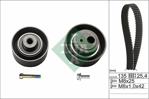 INA 530 0055 10 - Komplet zupčastog kaiša parts5.com