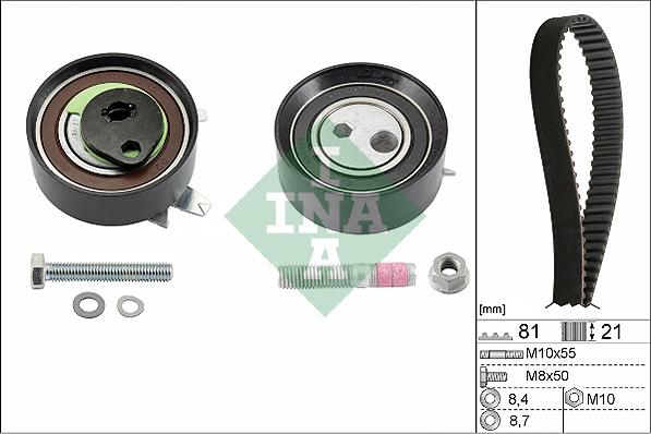 INA 530 0062 10 - Sada rozvodového řemene parts5.com