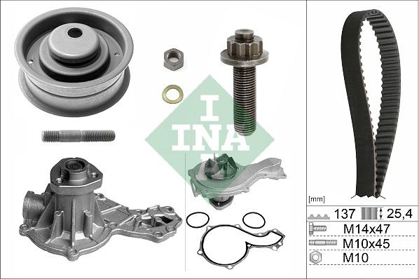 INA 530000330 - Αντλία νερού + σετ οδοντωτού ιμάντα parts5.com