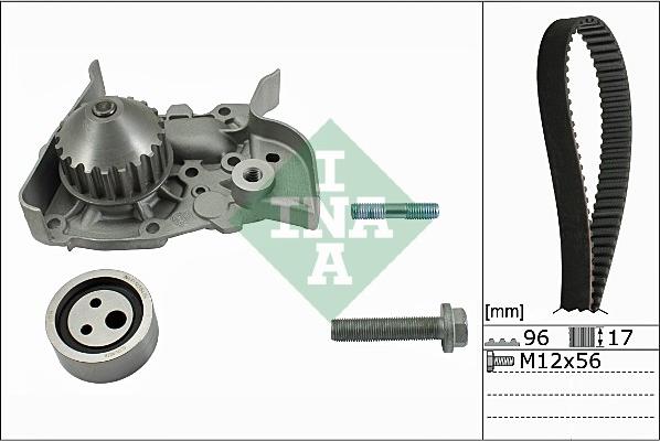 INA 530 0191 30 - Su pompası + Triger kayışı seti parts5.com