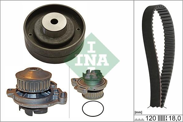 INA 530 0151 30 - Set pompa apa + curea dintata parts5.com