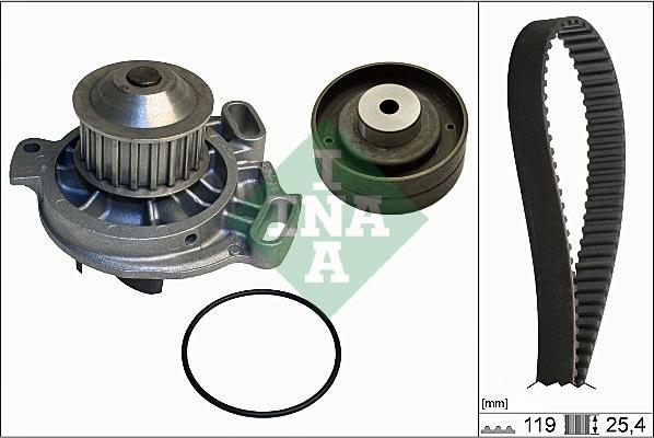 INA 530 0152 30 - Water Pump & Timing Belt Set parts5.com