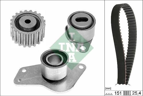 INA 530 0185 10 - Triger kayışı seti parts5.com