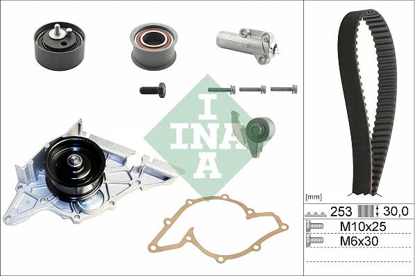 INA 530 0179 33 - Bomba de agua + kit correa distribución parts5.com