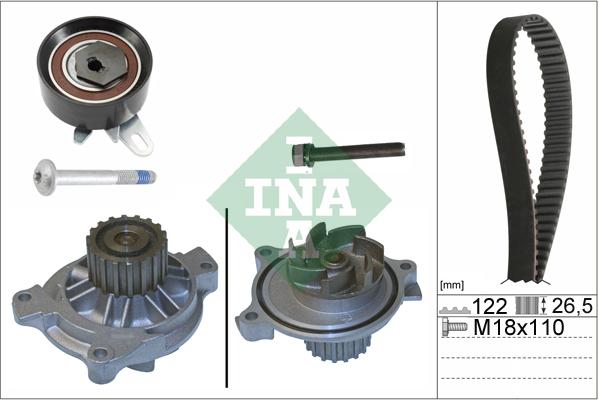 INA 530 0175 31 - Pompe à eau + kit de courroie de distribution parts5.com