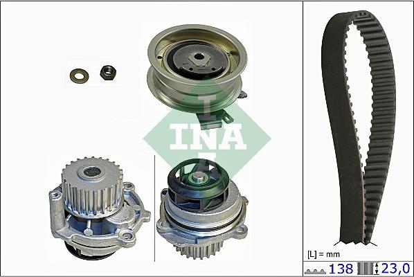 INA 530 0171 31 - Set pompa apa + curea dintata parts5.com