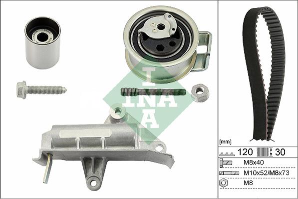 INA 530 0177 10 - Triger kayışı seti parts5.com