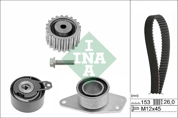 INA 530 0357 10 - Комплект ремня ГРМ parts5.com