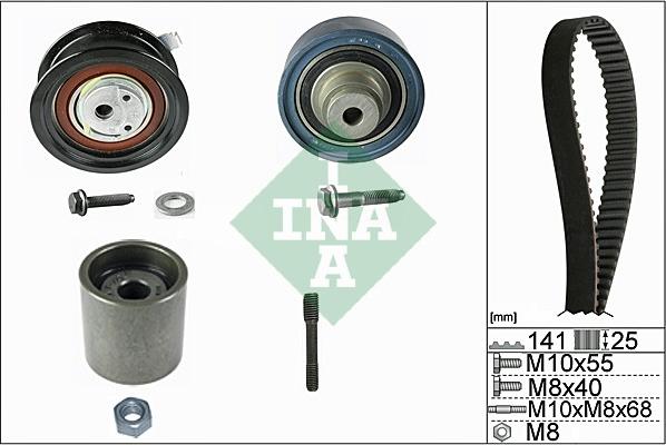 INA 530 0361 10 - Zestaw paska rozrządu parts5.com