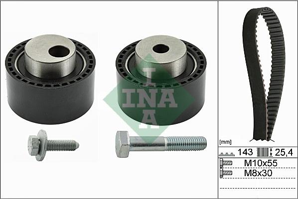 INA 530 0368 10 - Zestaw paska rozrządu parts5.com