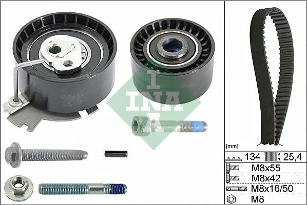 INA 530 0379 10 - Komplet zupčastog kaiša parts5.com