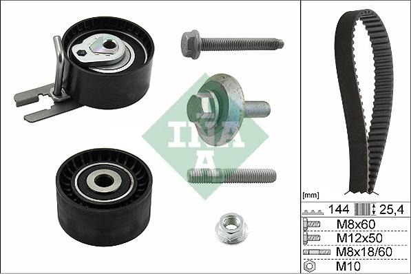 INA 530 0239 10 - Komplet (kit) zobatega jermena parts5.com