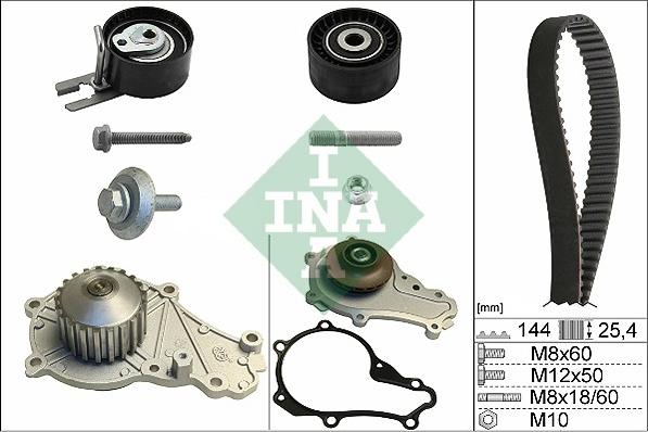 INA 530 0239 30 - Pompa wodna + zestaw paska rozrządu parts5.com