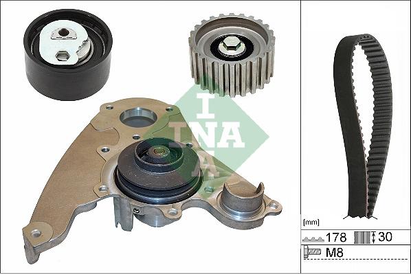 INA 530 0232 30 - Water Pump & Timing Belt Set parts5.com