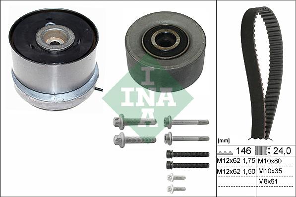 INA 530 0724 10 - Set curea de distributie parts5.com