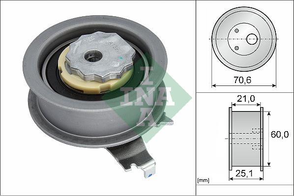 INA 531 0940 10 - Napínací kladka, ozubený řemen parts5.com