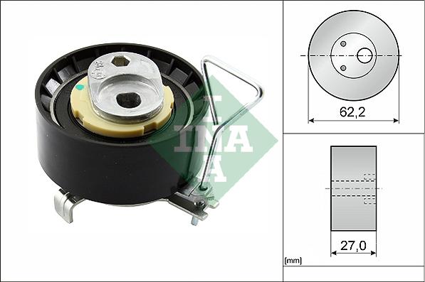 INA 531 0928 10 - Tensioner Pulley, timing belt parts5.com