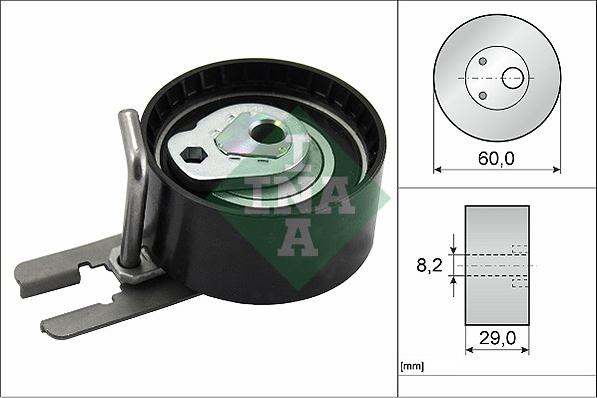 INA 531 0555 10 - Germe makarası, triger kayışı parts5.com