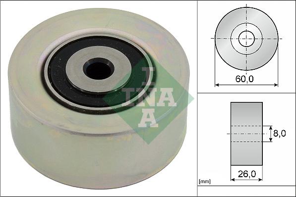 INA 531 0550 10 - Saptırma / Kılavuz makarası, Kanallı V-kayışı parts5.com