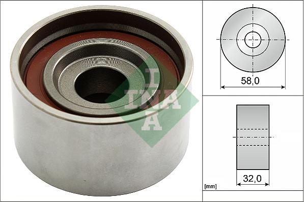 INA 531 0582 10 - Poulie-tendeur, courroie de distribution parts5.com