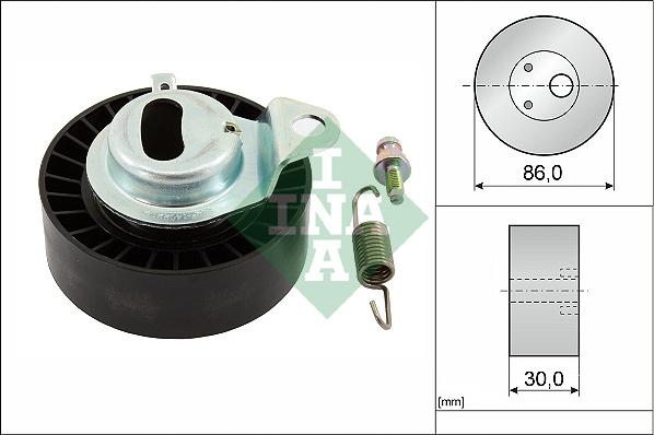 INA 531 0657 20 - Polea tensora, correa dentada parts5.com