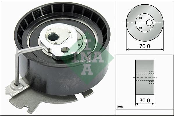 INA 531 0632 10 - Rolka napinacza, pasek rozrządu parts5.com