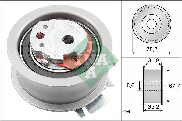 INA 531 0628 30 - Натяжной ролик, ремень ГРМ parts5.com