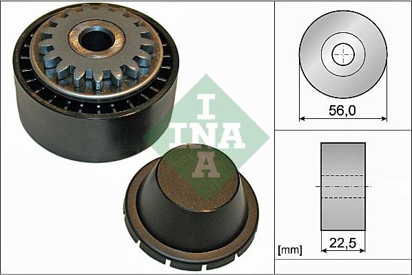 INA 531 0854 10 - Skretni / vodeći valjak, klinasti rebrasti remen parts5.com