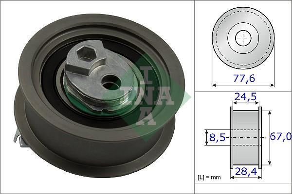 INA 531 0851 10 - Tensioner Pulley, timing belt parts5.com