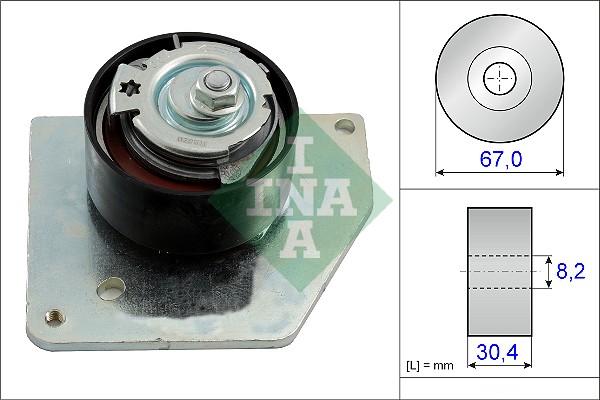 INA 531 0858 10 - Tensioner Pulley, timing belt parts5.com